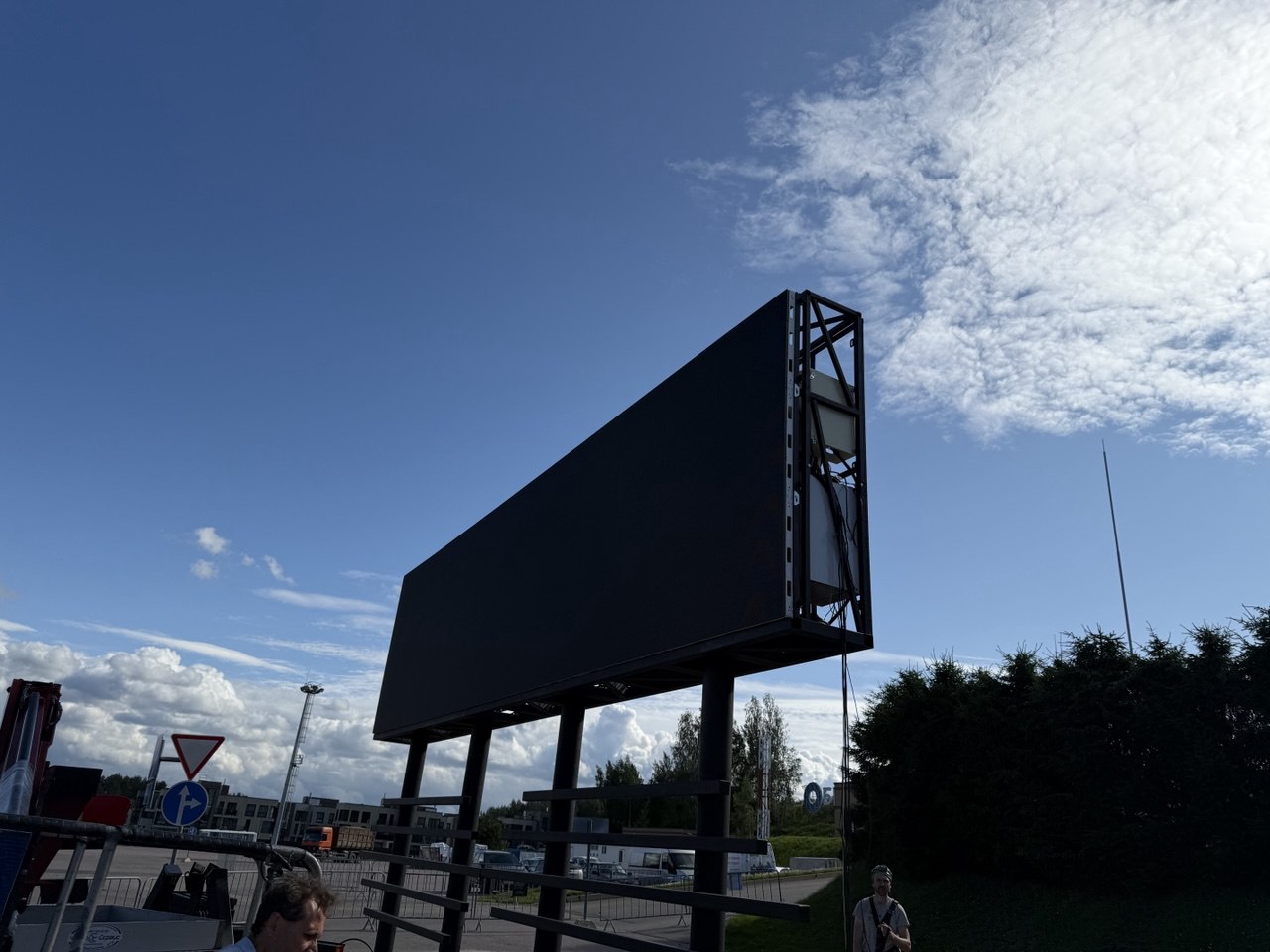 металлоконструкция медиа-экрана